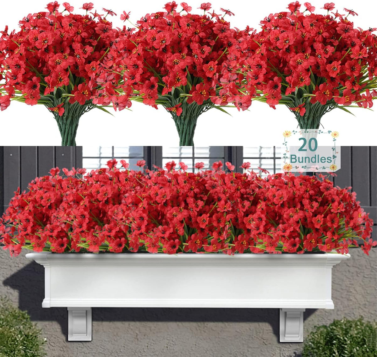Greengris Artificial Flower Bundles, Decorative Use