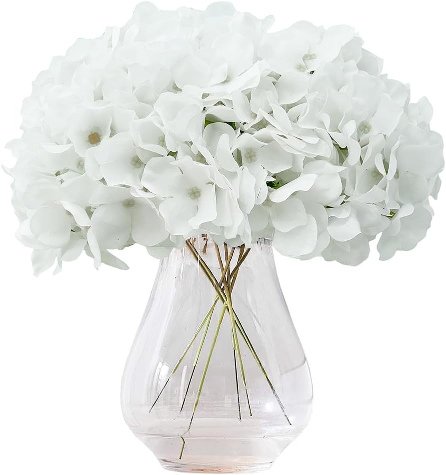 Greengris Artificial Hydrangea Flower Heads, Decorative Use