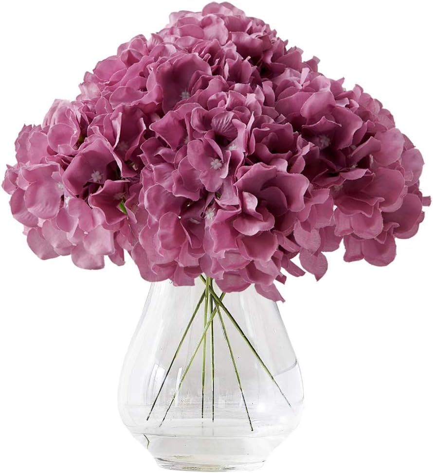 Greengris Artificial Hydrangea Flower Heads, Decorative Use