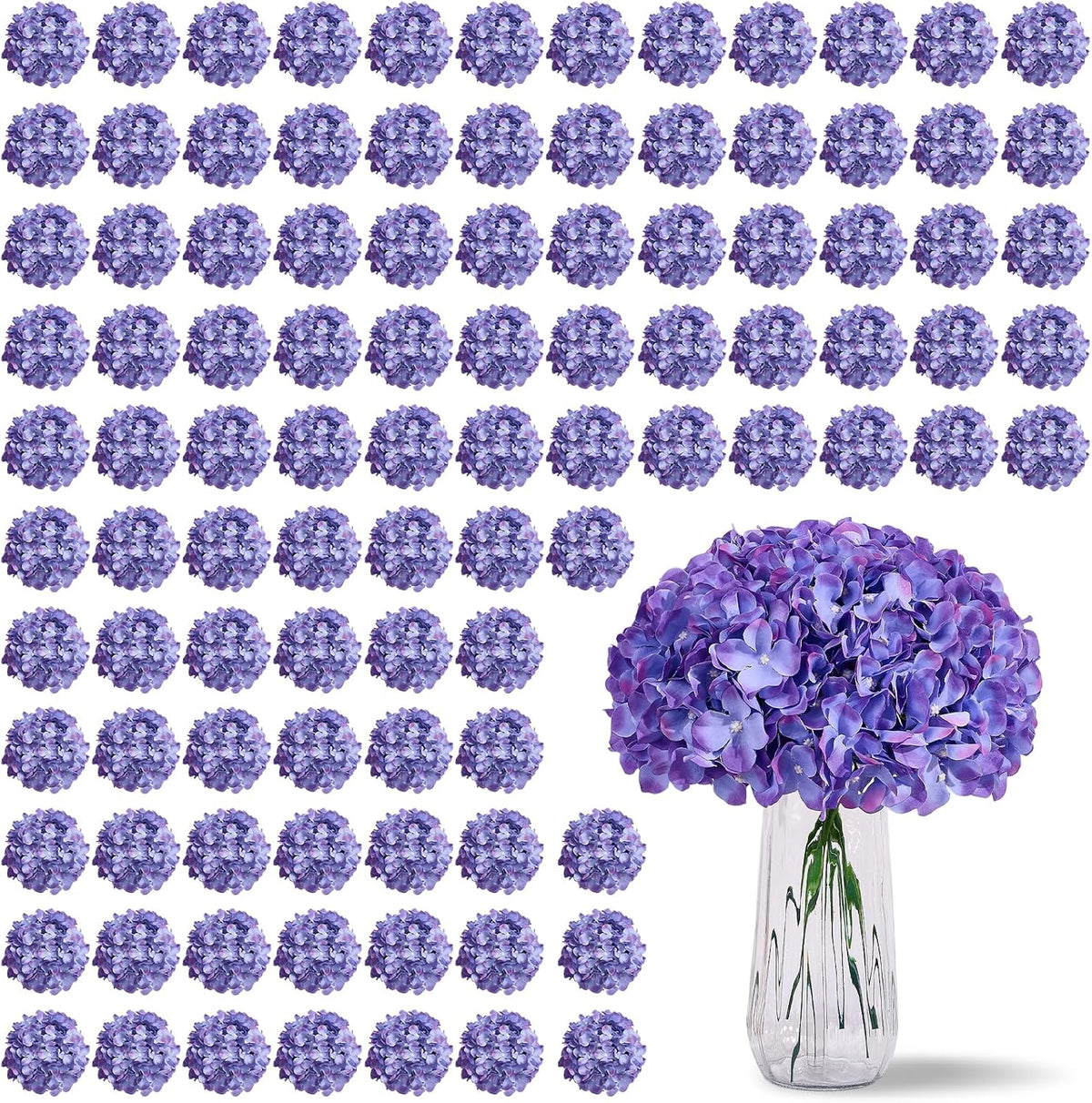 Greengris Artificial Hydrangea Flower Heads, Decorative Use