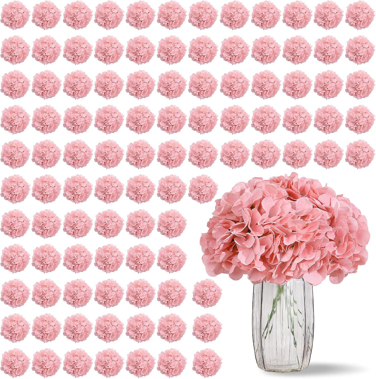Greengris Artificial Hydrangea Flower Heads, Decorative Use