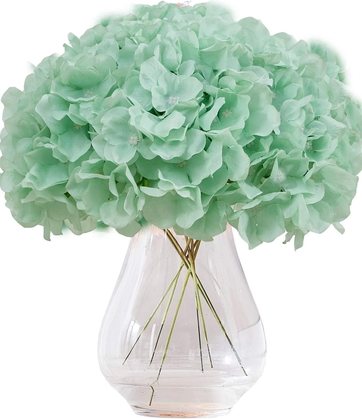 Greengris Artificial Hydrangea Flower Heads, Decorative Use