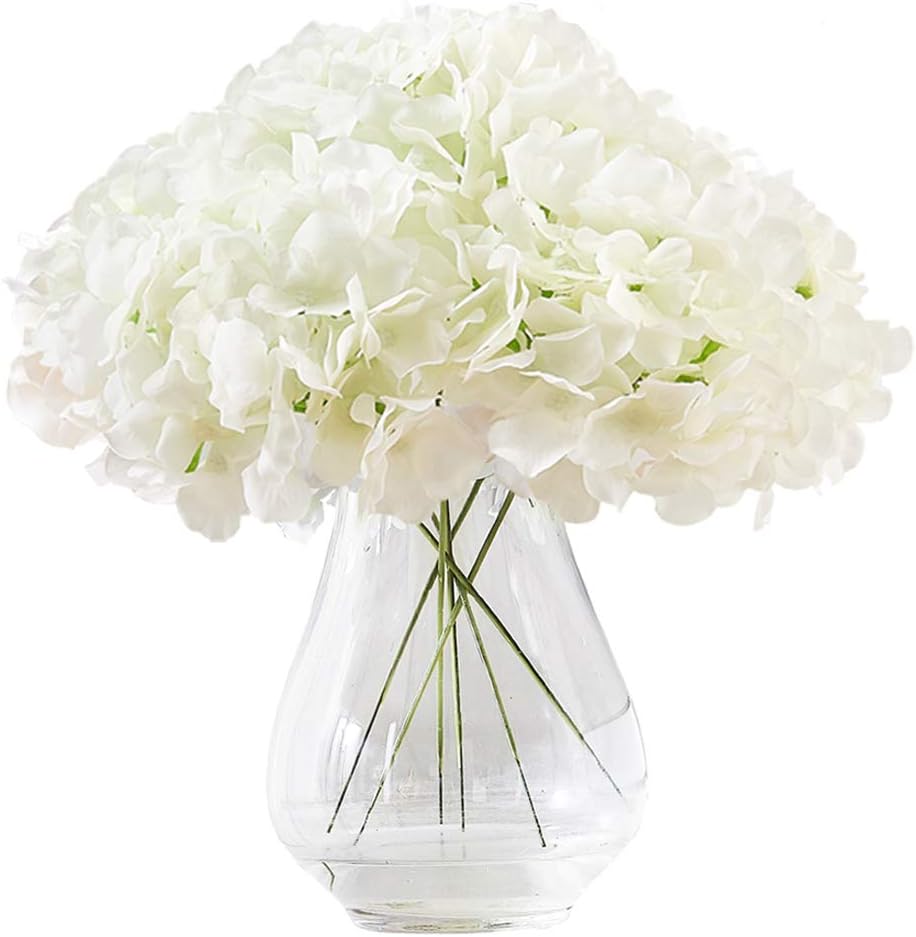 Greengris Artificial Hydrangea Flower Heads, Decorative Use