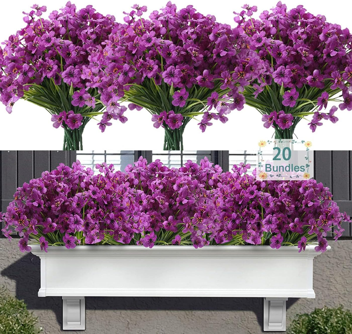 Greengris Artificial Flower Bundles, Decorative Use