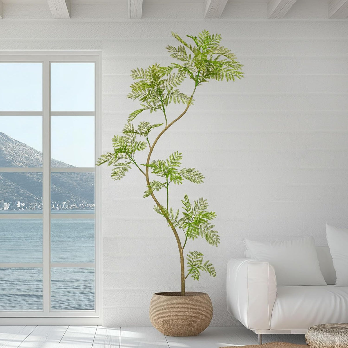 Greengris Artificial Jacaranda Tree, Indoor Home Decor