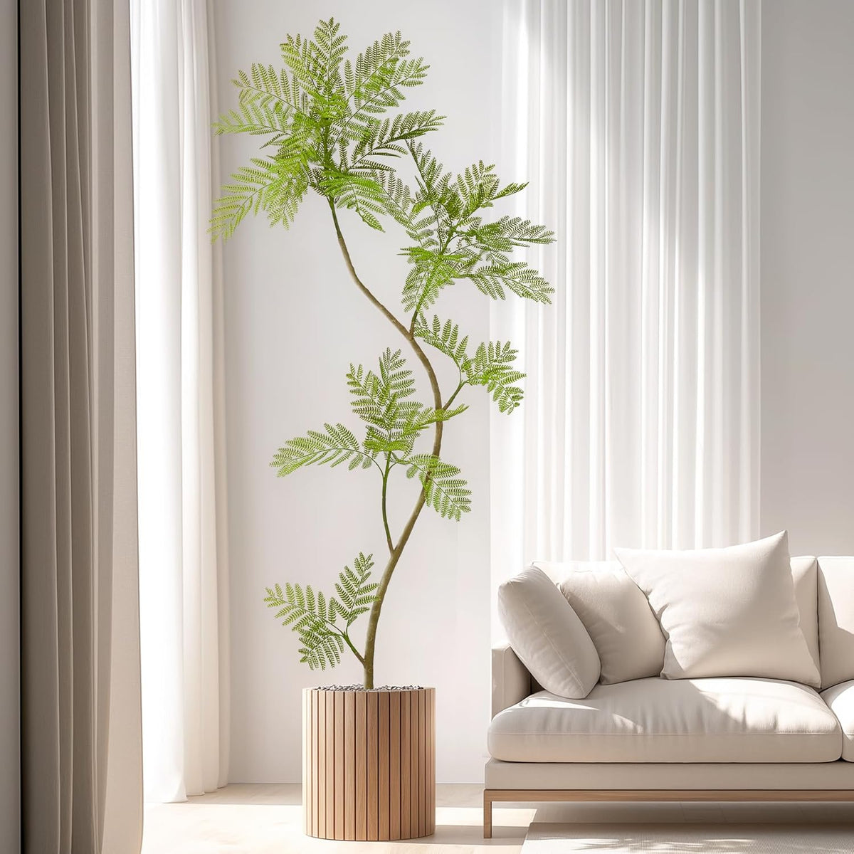 Greengris Artificial Jacaranda Tree, Indoor Home Decor