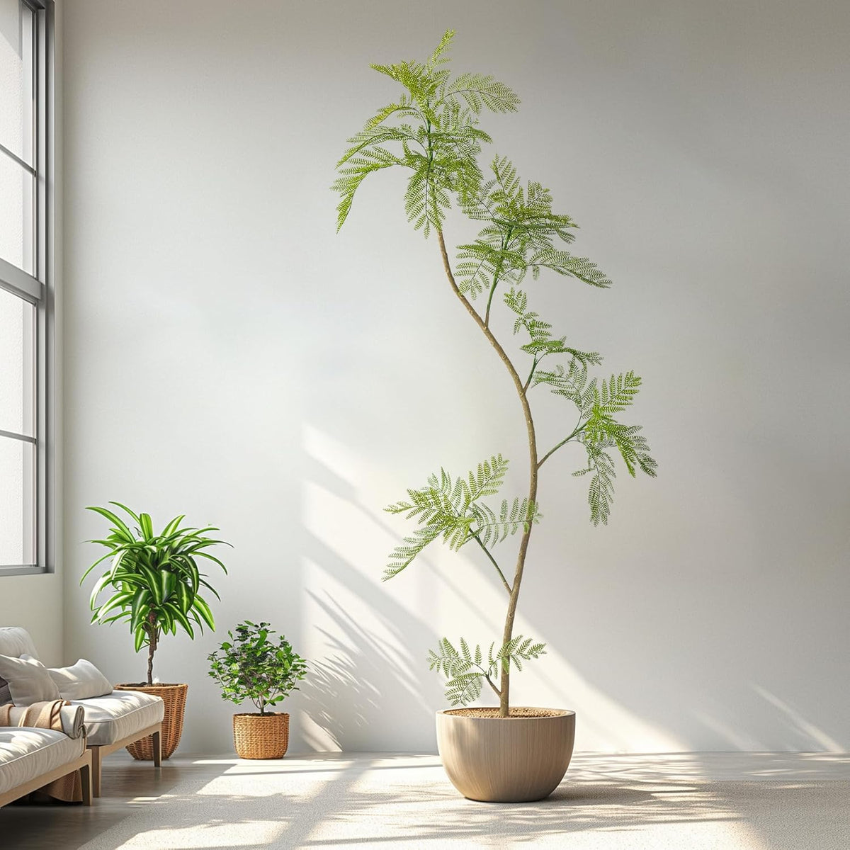 Greengris Artificial Jacaranda Tree, Indoor Home Decor